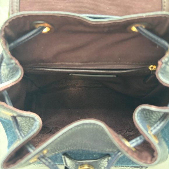 Coach Denim Pennie Backpack 22 - Picture 7 of 9
